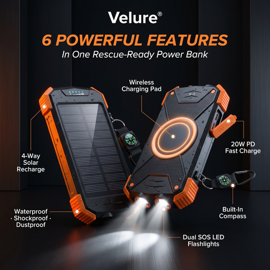 Velure® Solar Outage Power Bank